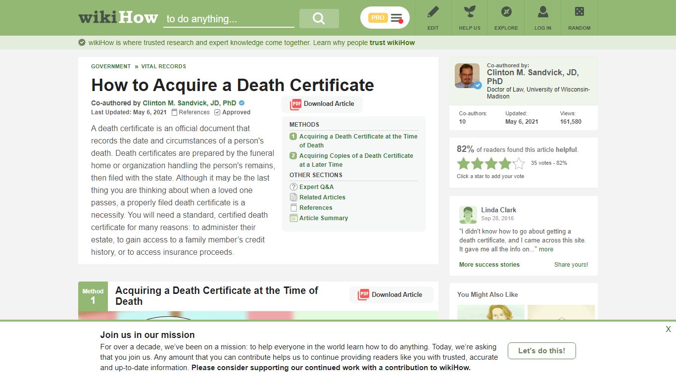 How to Acquire a Death Certificate (Expert Legal Advice) - wikiHow